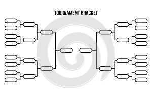 Vector tournament bracket