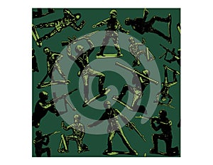 Toy Army Men Repeat Pattern