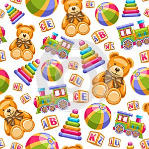 Vector Toys Seamless Pattern