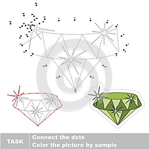 Vector trace educational game for preschool kids.