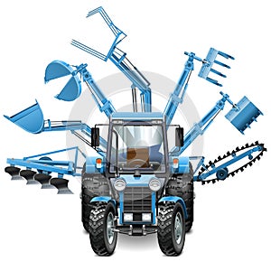Vector Tractor Multi Equipment
