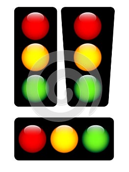 Vector traffic lights