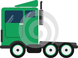 Vector trailer on a white background