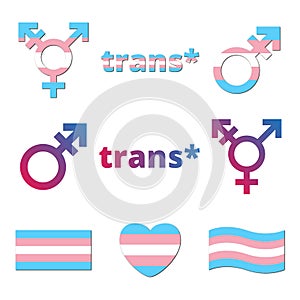 Vector transgender symbols photo