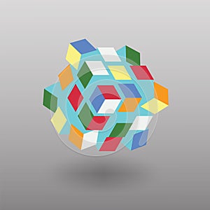 Vector Transformer Cube Similar to Rubik's Cube