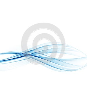 Vector transparent blue wave background