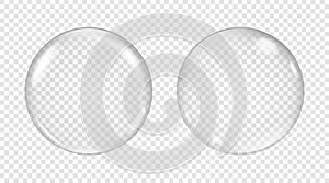 Vector transparent soap bubble