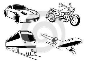 Vector transport illustration