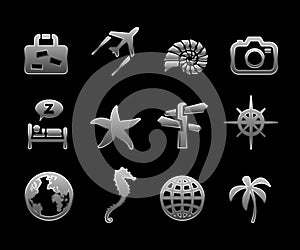 Vector travel icon set