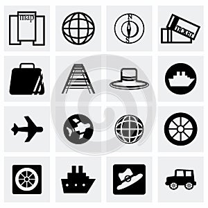 Vector Travel icon set