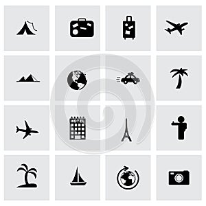Vector travel icon set