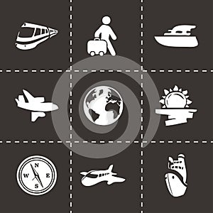 Vector travel icon set