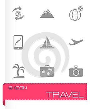 Vector travel icon set