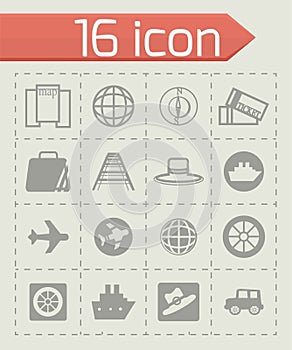 Vector Travel icon set