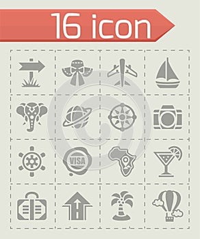 Vector Travel icon set