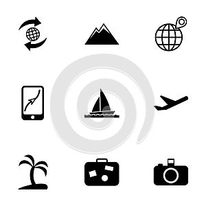 Vector travel icon set