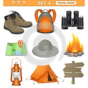 Vector travel icons set 4