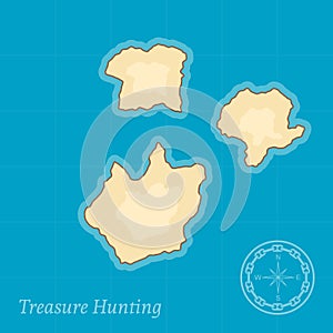 Vector Treasure Map Background