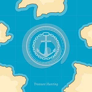 Vector Treasure Map Background