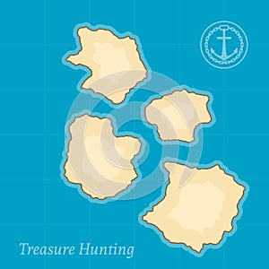 Vector Treasure Map Background