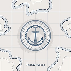 Vector Treasure Map Background