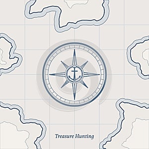 Vector Treasure Map Background