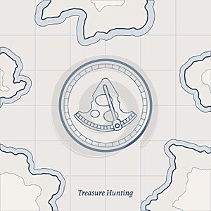 Vector Treasure Map Background