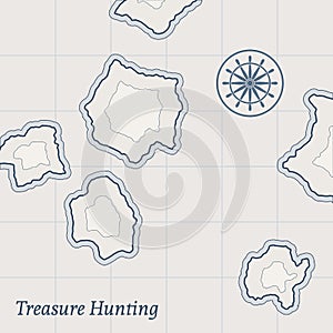 Vector Treasure Map Background