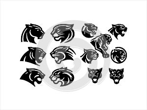 Royal Panther logo set design