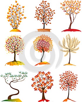 Vector Tree seasonal