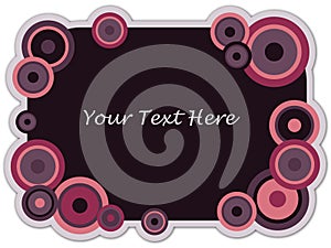 Vector Trendy Cirlce Banner