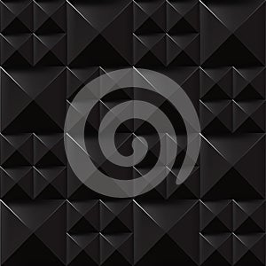 Trendy Seamless Rivet Pattern, Black