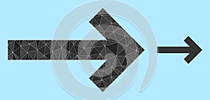 Vector Triangle Filled Direction Arrow Icon