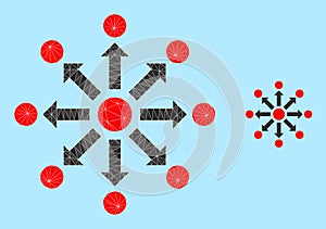 Vector Triangle Filled Expansion Icon