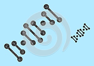 Vector Triangle Filled Genome Code Icon