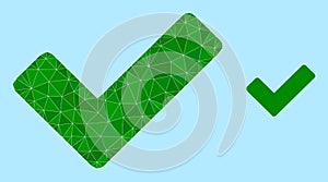 Vector Triangle Filled OK Sign Icon