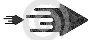 Vector Triangle Filled Quick Arrow Icon