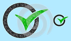 Vector Triangle Filled Yes Vote Icon