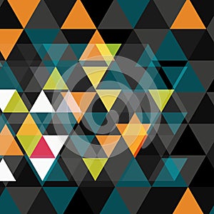 Vector triangle texture background. Abstract patter