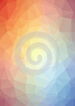 Abstract Trianglify gradient Generative Art background illustration