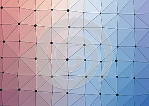 Abstract Low Polygon gradient Generative Art background illustration