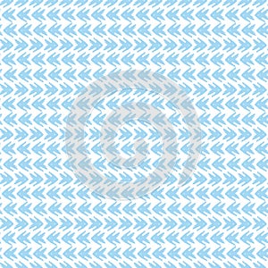 Vector tribal arrow style grunge brush seamless pattern background. Rows of painterly chevrons on white backdrop. Wicker