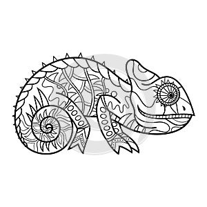 Vector Tribal Decorative Lizard