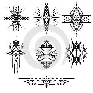 Vector tribal elements