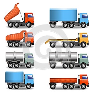 Vector truck icons