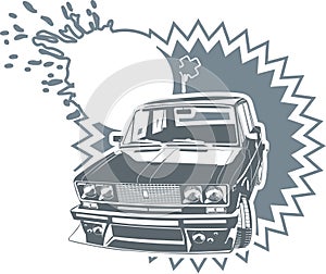 Vector tuning Lada car