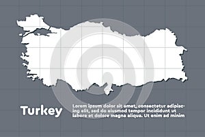 Vector Turkey country map province or distict