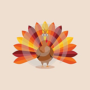 vector turkey for thanksgiving day