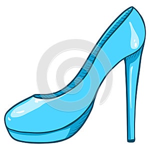 Vector Turquoise Women Highheels Shoes