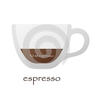 vector type of coffee drink